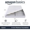 imageAmazon Basics Smart Box Spring Bed Base 5Inch Height Mattress Foundation ToolFree Easy Assembly Queen 79quotL x 595quotW x 5quotH WhiteQueen79L x 595W