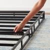 imageAmazon Basics Smart Box Spring Bed Base 5Inch Height Mattress Foundation ToolFree Easy Assembly Queen 79quotL x 595quotW x 5quotH WhiteTwin74L x 38W