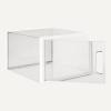 imageAmazon Basics Stackable and Foldable Clear Shoe Storage Organizer Box Large Pack of 12Large
