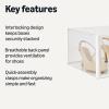 imageAmazon Basics Stackable and Foldable Clear Shoe Storage Organizer Box Large Pack of 12Large