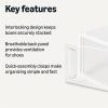 imageAmazon Basics Stackable and Foldable Clear Shoe Storage Organizer Box Large Pack of 12Small