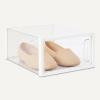 imageAmazon Basics Stackable and Foldable Clear Shoe Storage Organizer Box Large Pack of 12Small