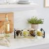 imageAmazon Basics Tabletop Stackable 4Bottle Metal Wine Rack 374quotD x 1575quotW x 787quotH Black4 bottles