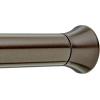 imageAmazon Basics Tension Curtain Rod Adjustable 5490quot Width  White Classic FinialBronze