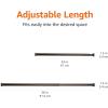 imageAmazon Basics Tension Curtain Rod Adjustable 5490quot Width  White Classic FinialBronze