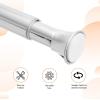 imageAmazon Basics Tension Curtain Rod Adjustable 5490quot Width  White Classic FinialChrome
