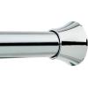 imageAmazon Basics Tension Curtain Rod Adjustable 5490quot Width  White Classic FinialChrome