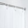 imageAmazon Basics Tension Curtain Rod Adjustable 5490quot Width  White Classic FinialChrome