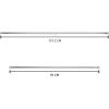 imageAmazon Basics Tension Curtain Rod Adjustable 5490quot Width  White Classic FinialChrome