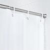 imageAmazon Basics Tension Curtain Rod Adjustable 5490quot Width  White Classic FinialChrome