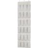 imageAmazon Basics 24 Medium Pocket OvertheDoor Hanging Shoe Organizer Light GreyLight Grey