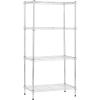 imageAmazon Basics 2Shelf Stackable Storage 133quot D x 232quot W x 222quot H BlackChrome
