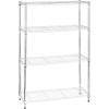 imageAmazon Basics 5Shelf Adjustable Heavy Duty Steel Wire Rack Storage Shelving Organizer for Kitchen Garage 36quot L x 14quot W x 72quot H BlackChrome