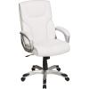 imageAmazon Basics Executive High Back Office Desk Chair Adjustable Height Tilt Swivel one Size WhitePewterWhite