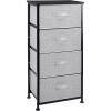 imageAmazon Basics Fabric 4Drawer Storage Organizer Unit for Closet WhiteBlack