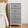 imageAmazon Basics Fabric 4Drawer Storage Organizer Unit for Closet WhiteWhite