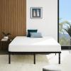imageAmazon Basics Heavy Duty NonSlip Bed Frame with Steel Slats Easy Assembly  18quotH Queen BlackKing
