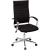 imageAmazon Basics HighBack Swivel Desk Chair Ergonomic Ribbed Faux Leather Upholstery Lumbar Support Home Modern Style Brick Red 2475quotD x 2325quotW x 4525quotHBlack