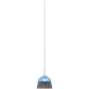 imageAmazon Basics Dustpan Broom Set with Easy Assembly and Long Handle Blue and White