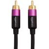 imageAmazon Basics 1 RCA Audio Cable for Subwoofer Amplifiers Active Speakers with GoldPlated Plugs Black 50 feetBlack