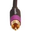 imageAmazon Basics 1 RCA Audio Cable for Subwoofer Amplifiers Active Speakers with GoldPlated Plugs Black 50 feetBlack
