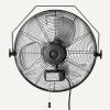 imageAmazon Basics 18quot Outdoor Misting Fan WallMounted Industrial Fan Waterproof IP44 With Tilt Head HeavyDuty Metal Blades Dual Ball Bearing Motor 3 Speeds Up to 1550 RPM and 3781 CFM BlackOutdoor Misting Fan