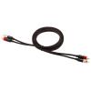 imageAmazon Basics 2 RCA Audio Cable for AmplifierActive Speakers or Subwoofer with GoldPlated Plugs 8 Feet BlackBlack