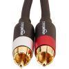 imageAmazon Basics 2 RCA Audio Cable for AmplifierActive Speakers or Subwoofer with GoldPlated Plugs 8 Feet BlackBlack