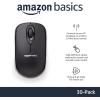 imageAmazon Basics 24 Ghz Wireless Optical Computer Mouse with USB Nano Receiver Black 30 PackBlack