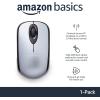 imageAmazon Basics 24 Ghz Wireless Optical Computer Mouse with USB Nano Receiver Black 30 PackSilver