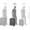 imageAmazon Basics 26inch Hardside Checked Luggage With Leather Detailing Hardshell Suitcase With Wheels Expandable Space With 8 Multidirectional Wheels ScratchResistant Surface BlackBlack