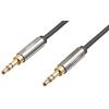 imageAmazon Basics 2Pack 35mm Aux Audio Cable for Stereo Speaker or Subwoofer with GoldPlated Plugs 4 Foot BlackBlack