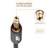 imageAmazon Basics 2Pack 35mm Aux Audio Cable for Stereo Speaker or Subwoofer with GoldPlated Plugs 4 Foot BlackBlack