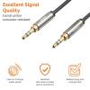 imageAmazon Basics 2Pack 35mm Aux Audio Cable for Stereo Speaker or Subwoofer with GoldPlated Plugs 4 Foot BlackBlack