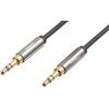 imageAmazon Basics 2Pack 35mm Aux Audio Cable for Stereo Speaker or Subwoofer with GoldPlated Plugs 4 Foot BlackBlack