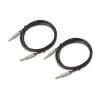imageAmazon Basics 2Pack 35mm Aux Audio Cable for Stereo Speaker or Subwoofer with GoldPlated Plugs 4 Foot BlackBlack