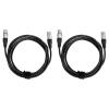 imageAmazon Basics 2Pack XLR Microphone Cable for Speaker or PA System All Copper Conductors 6MM PVC Jacket 10 Foot Black10 Feet