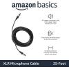 imageAmazon Basics 2Pack XLR Microphone Cable for Speaker or PA System All Copper Conductors 6MM PVC Jacket 10 Foot Black25 Feet