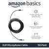 imageAmazon Basics 2Pack XLR Microphone Cable for Speaker or PA System All Copper Conductors 6MM PVC Jacket 10 Foot Black50 Feet