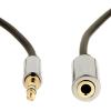 imageAmazon Basics 35mm Aux Jack Audio Extension Cable Male to Female Adapter for Headphone or Smartphone 25 Foot Black