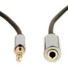 imageAmazon Basics 35mm Aux Jack Audio Extension Cable Male to Female Adapter for Headphone or Smartphone 6 Foot Black12 Feet