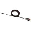 imageAmazon Basics 35mm Stereo Aux to 2 x RCA Audio Cable Adapters 4 Feet12 m for Connecting Amplifiers Speakers with GoldPlated Plugs Black15 Feet