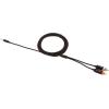 imageAmazon Basics 35mm Stereo Aux to 2 x RCA Audio Cable Adapters 4 Feet12 m for Connecting Amplifiers Speakers with GoldPlated Plugs Black8 Feet