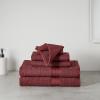 imageAmazon Basics 6 Piece hand towels for bathroom Fade Resistant 100 Cotton Hand Towels soft absorbent bathroom hand towels 6  Pack 26x16 Navy BlueCrimson