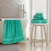 imageAmazon Basics 6 Piece hand towels for bathroom Fade Resistant 100 Cotton Hand Towels soft absorbent bathroom hand towels 6  Pack 26x16 Navy BlueTeal