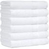 imageAmazon Basics 6 Piece hand towels for bathroom Fade Resistant 100 Cotton Hand Towels soft absorbent bathroom hand towels 6  Pack 26x16 Navy BlueWhite