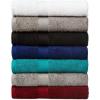 imageAmazon Basics 6 Piece hand towels for bathroom Fade Resistant 100 Cotton Hand Towels soft absorbent bathroom hand towels 6  Pack 26x16 Navy BlueWhite