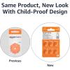imageAmazon Basics 60Pack Hearing Aid Size 312 ZincAir Batteries 145 Volt Brown Tab 4Year Shelf Life ChildSafe Package Use Scissors to OpenSize 13