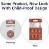 imageAmazon Basics 60Pack Hearing Aid Size 312 ZincAir Batteries 145 Volt Brown Tab 4Year Shelf Life ChildSafe Package Use Scissors to OpenSize 312