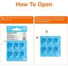 imageAmazon Basics 60Pack Hearing Aid Size 312 ZincAir Batteries 145 Volt Brown Tab 4Year Shelf Life ChildSafe Package Use Scissors to OpenSize 675